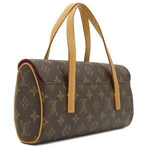 Louis Vuitton Monogram Red Handbag Brown Canvas Sonatine